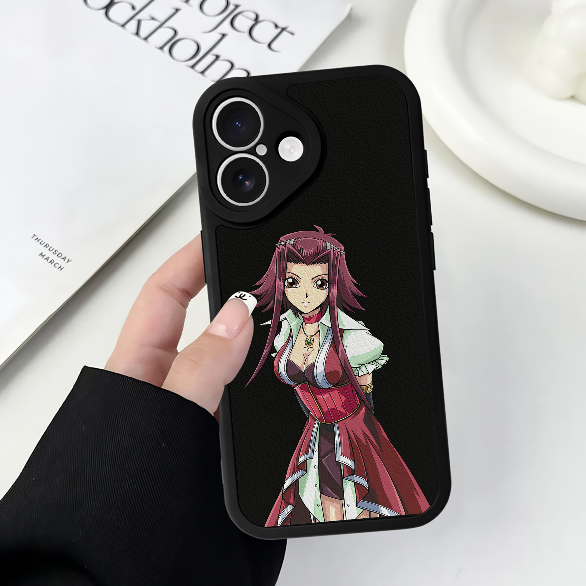 遊☆戯☆王 Yu-Gi-Oh! 【iPhone 16シリーズ対応】シリコンスマホケース（レザー調） 材質：シリコン